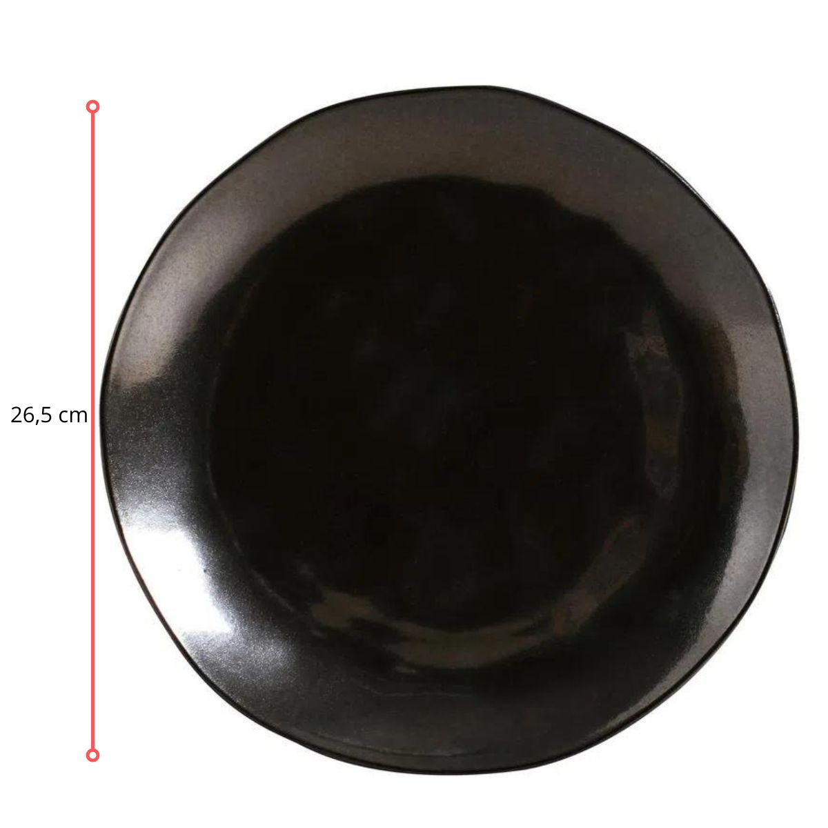 128263 - PRATO RASO ORGÂNICO FERRUM Ø 26,5 CM - CX 6 PCS