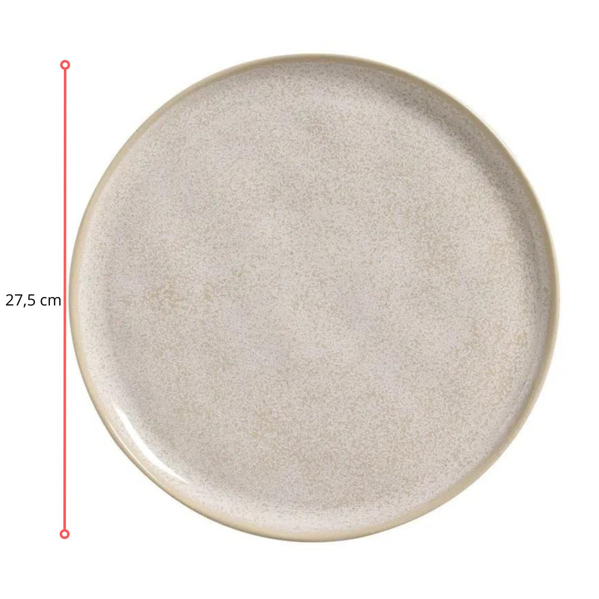 128274 - PRATO RASO BIO LATTE Ø 27,5 CM - CX 6 PCS