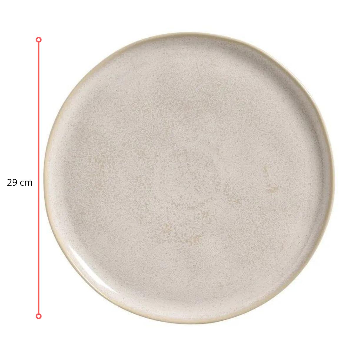 128275 - PRATO RASO BIO LATTE Ø 29 CM - CX 6 PCS