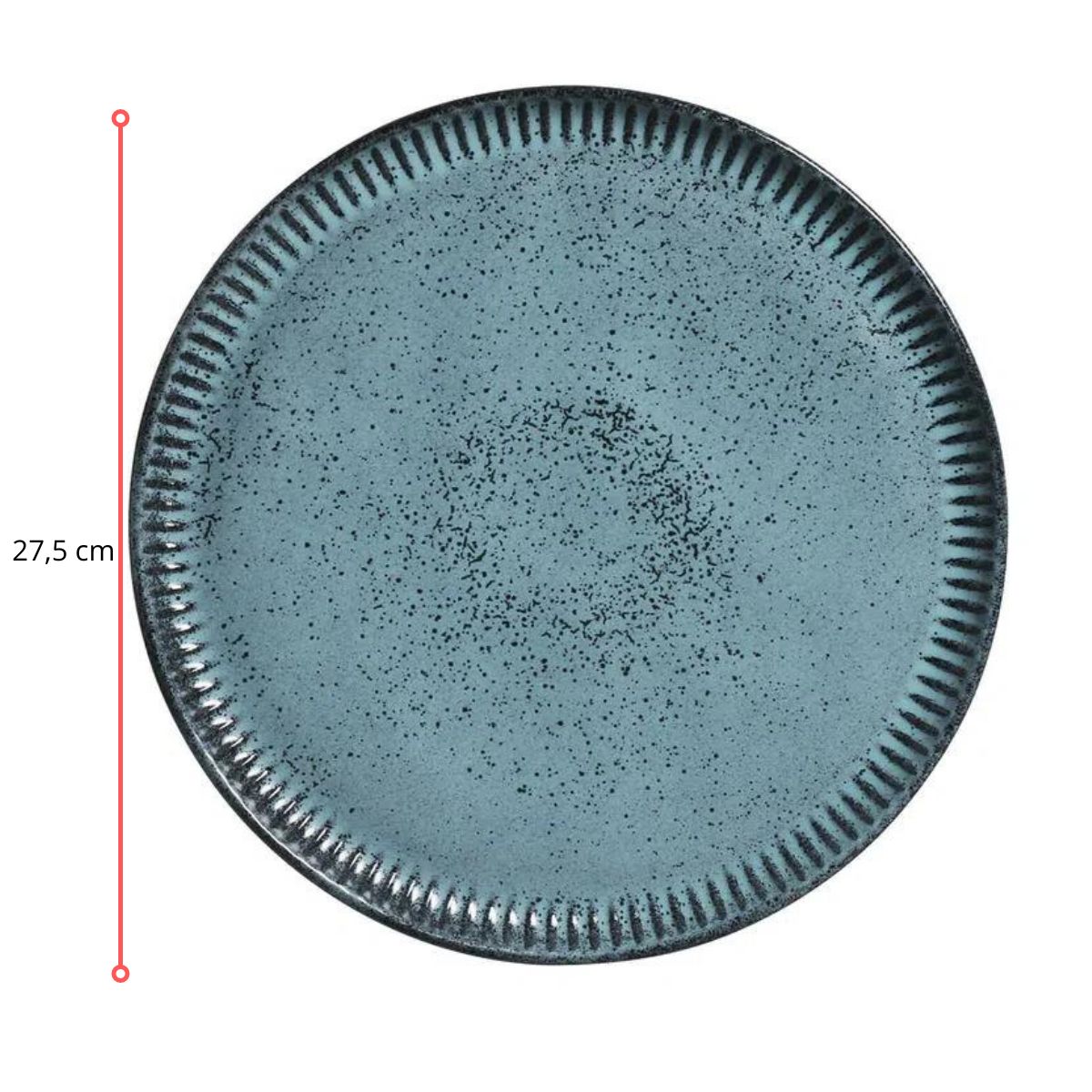 128289 - PRATO RASO LINHAS NIGHT SKY Ø 27,5 CM - CX 6 PCS