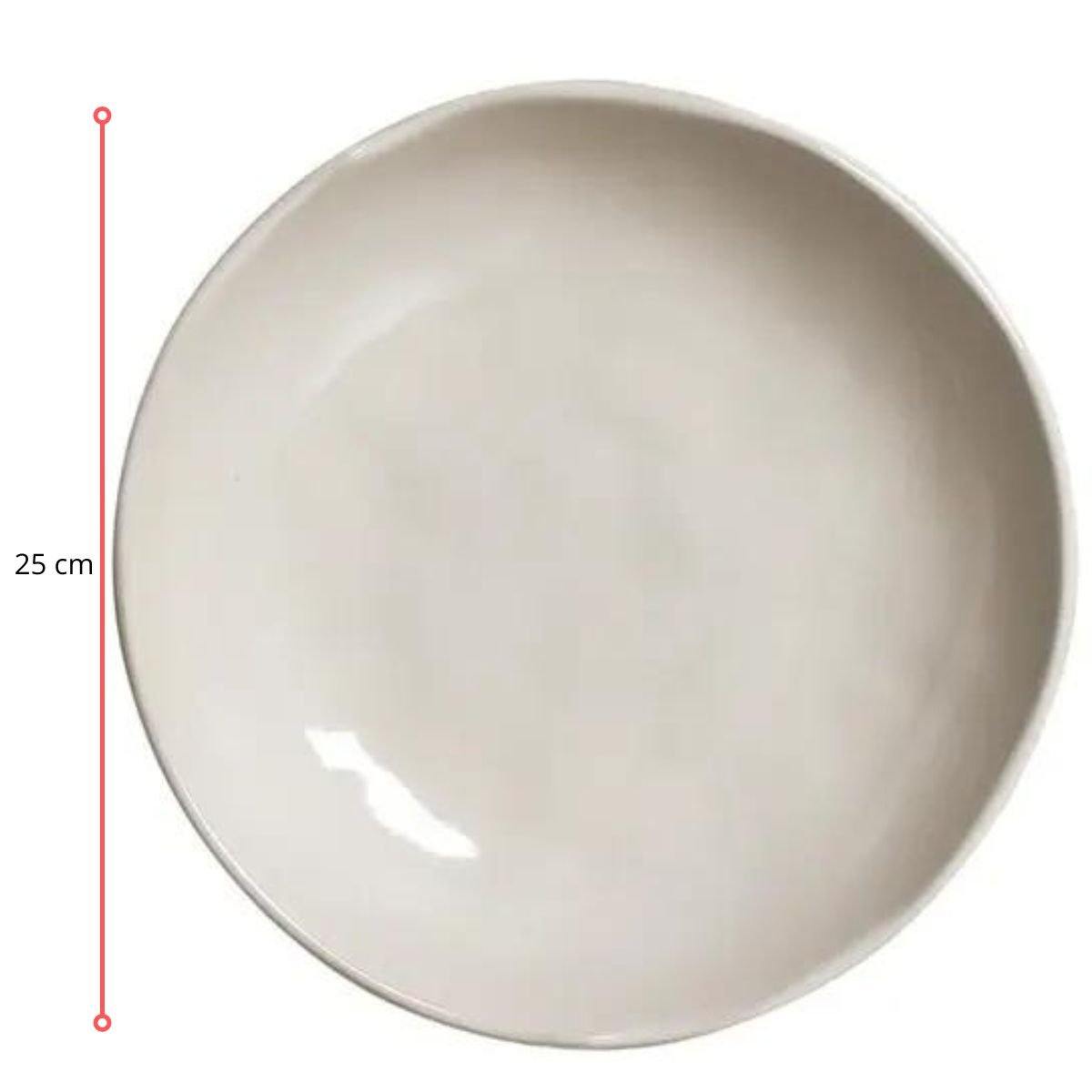 128303 - PRATO FUNDO BIO RUSTIC CLAY Ø 25 CM - CX 6 PCS