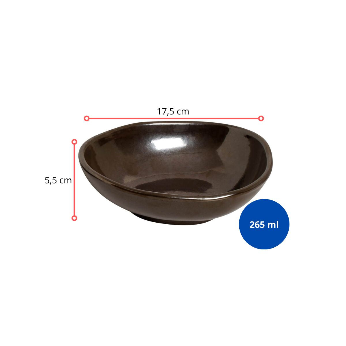 128349 - CUMBUCA OVAL ORGÂNICO METALLICA 265ML - CX 6 PCS