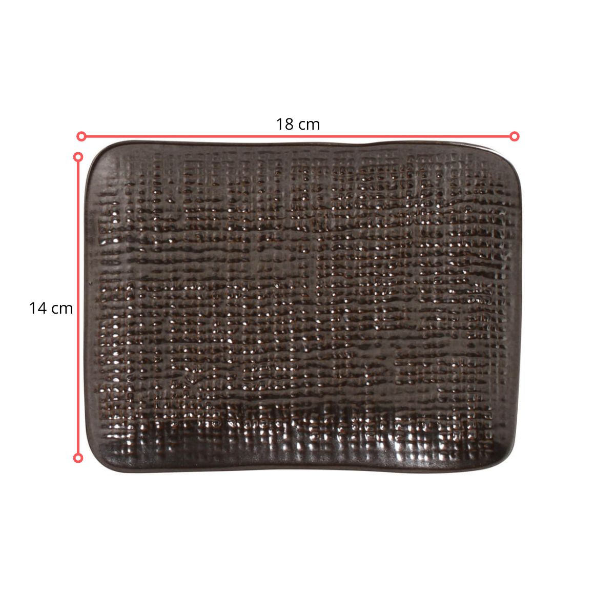 128395 - TRAVESSA RETANGULAR PEQUENA JUTA METALLICA 18 X 14 - CX 6 PCS