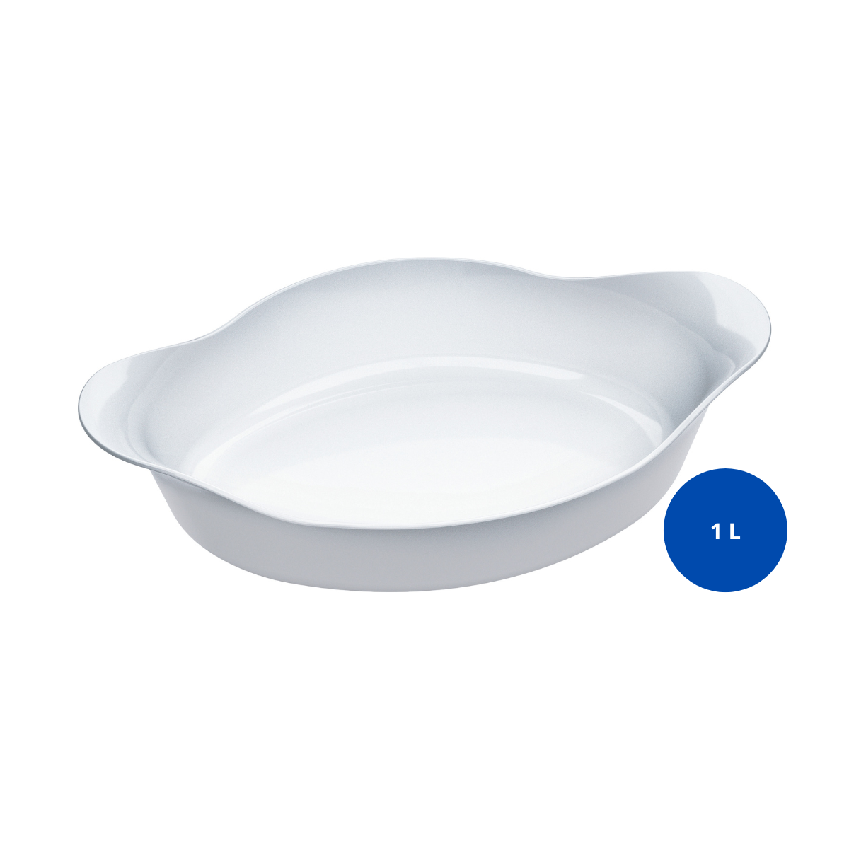 125852 - ASSADEIRA OPALINE INE OVAL MEDIA - 6 PCS