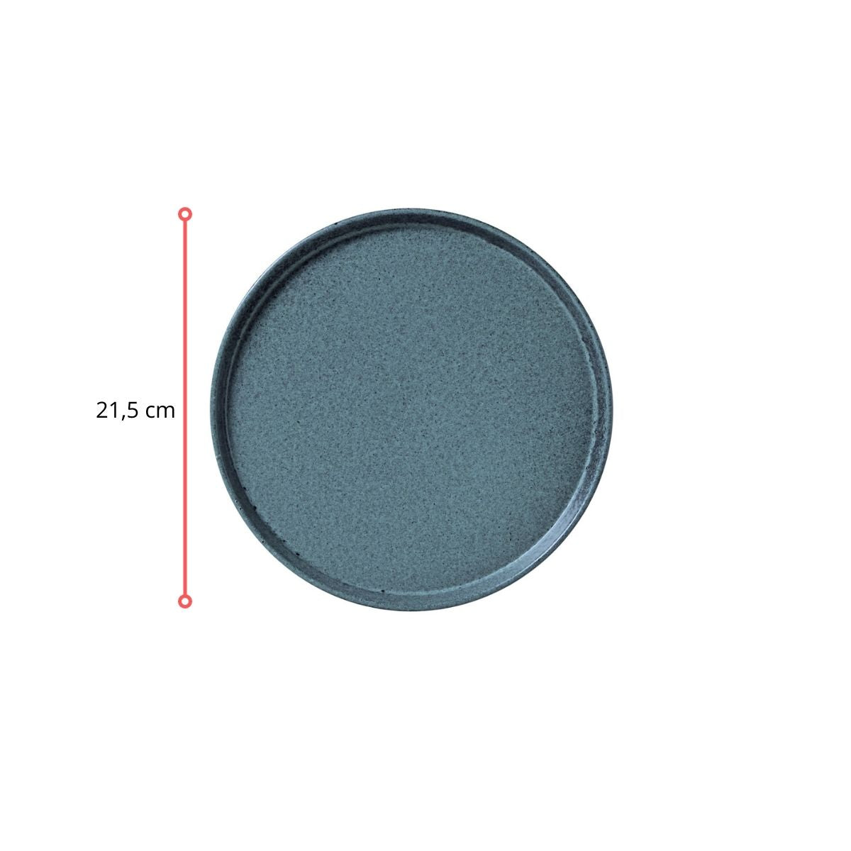 127332 - PRATO SOBREMESA NEO STONEWARE NIGHT SKY - CX 6 PCS