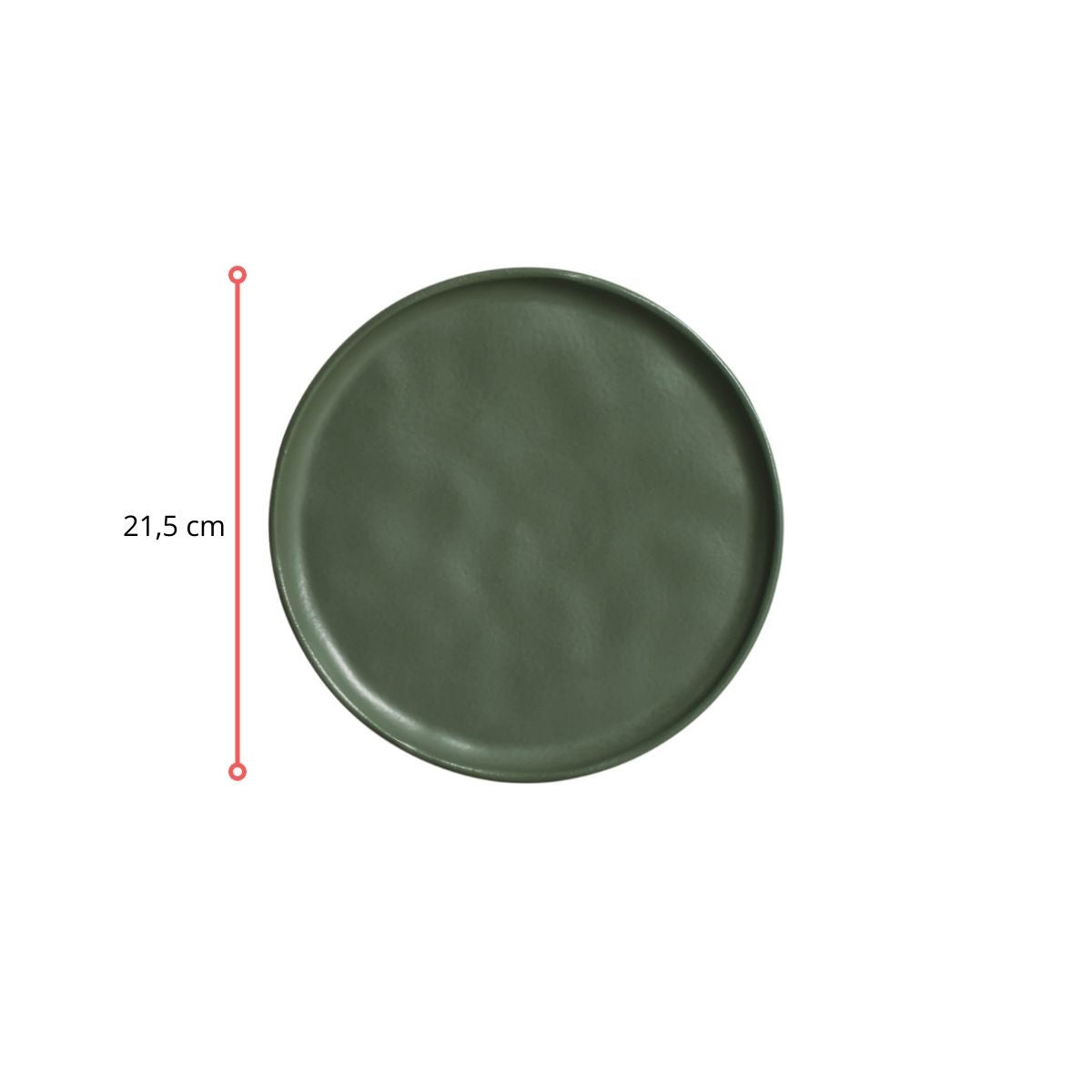 127337 - PRATO SOBREMESA BIO STONEWARE LEAF - CX 6 PCS
