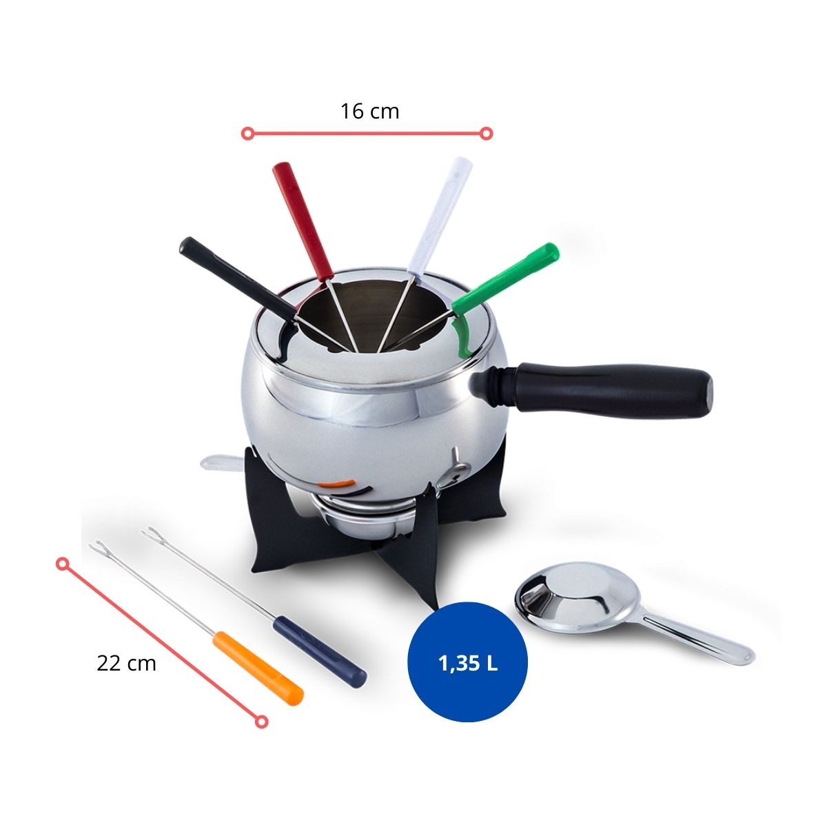 126433 - CONJUNTO PARA FONDUE 11 PCS - UNID