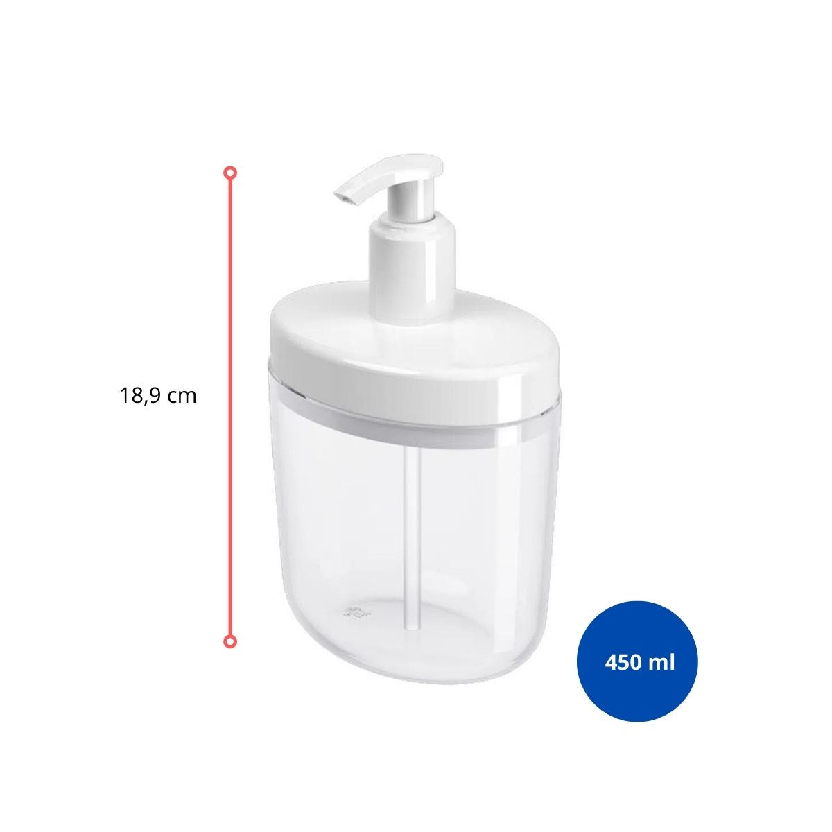 125935 - PORTA SABONETE LÍQUIDO FULL 450 ML-NT EXP20 - UNID