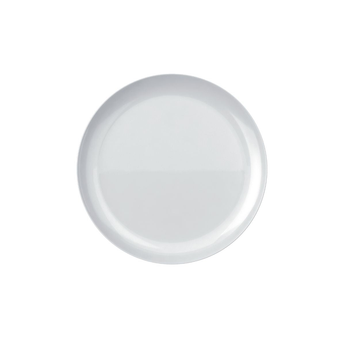 121 - PRATO OPALINE BLANC RASO 27 CM - CX 12 PCS