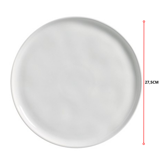 PRATO RASO BIO NEW WHITE - 27,5 CM