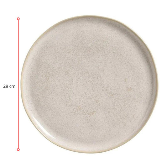 128275 - PRATO RASO BIO LATTE Ø 29 CM - CX 6 PCS