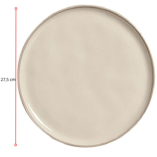 128281 - PRATO RASO BIO RUSTIC CLAY 27,5CM - CX 6 PCS