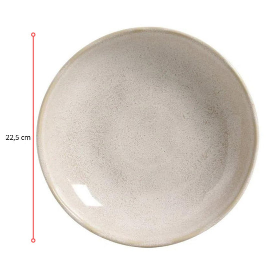 128294 - PRATO FUNDO BIO LATTE Ø 22,5 CM - CX 6 PCS