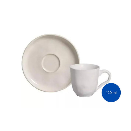 128313 -  XÍCARA CAFÉ BIO STONEWARE CLAY 120 ML - CX 6 PCS