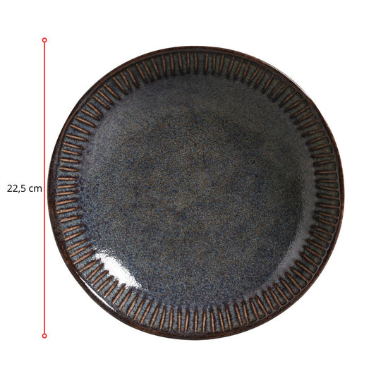 128319 - PRATO FUNDO LINHAS TITANIUM Ø 22,5 CM - CX 6 PCS