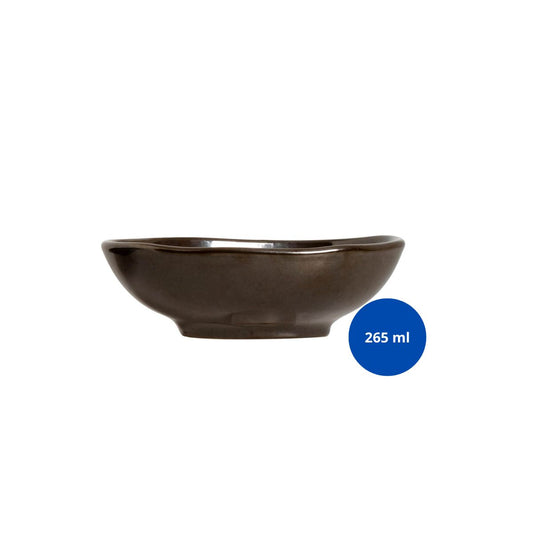 128349 - CUMBUCA OVAL ORGÂNICO METALLICA 265ML - CX 6 PCS