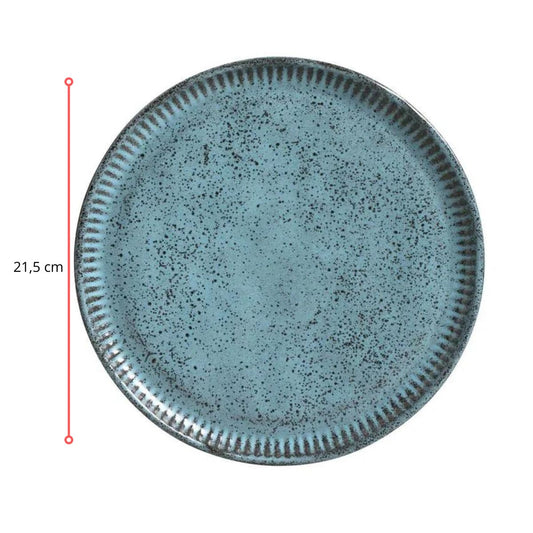 128444 - PRATO DE SOBREMESA LINHAS NIGHT SKY - CX 6 PCS