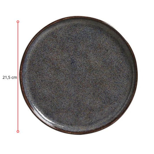 128493 - PRATO DE SOBREMESA BIO TITANIUM 21,5 CM - CX 6 PCS
