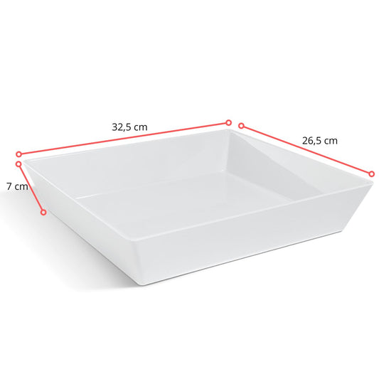 128224 - TRAVESSA RETANGULAR GASTRODEEP BC GN1/2 32,5 X 26,5 X 7 CM (DF) - UNID