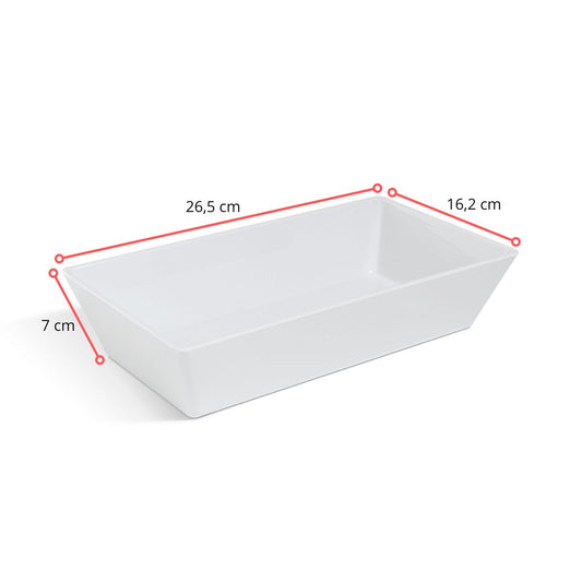 128226 - TRAVESSA RETANGULAR GASTRODEEP BC GN1/4 26,5 X 16,2 X 7 CM (DF) - UNID