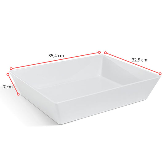 128229 - TRAVESSA RETANGULAR GASTRODEEP BC GN2/3 35,4 X 32,5 X 7 CM (DF) - UNID