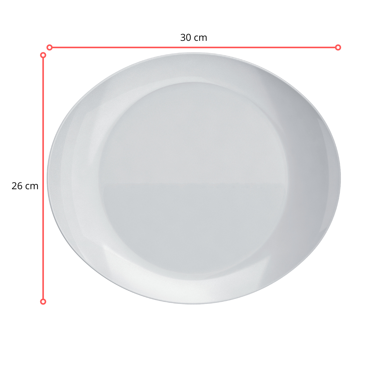 123658- PRATO OPALINE INE GRILL KG - 12 PCS