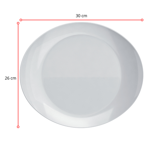 123658- PRATO OPALINE INE GRILL KG - 12 PCS