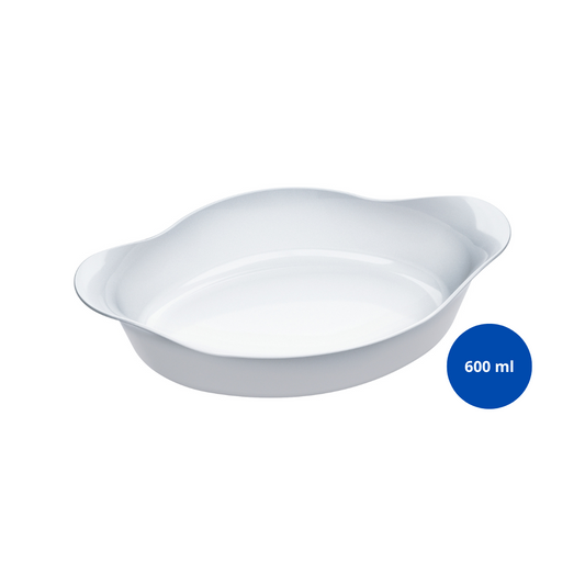 125851 - ASSADEIRA OPALINE INE OVAL PEQUENA -  6PC