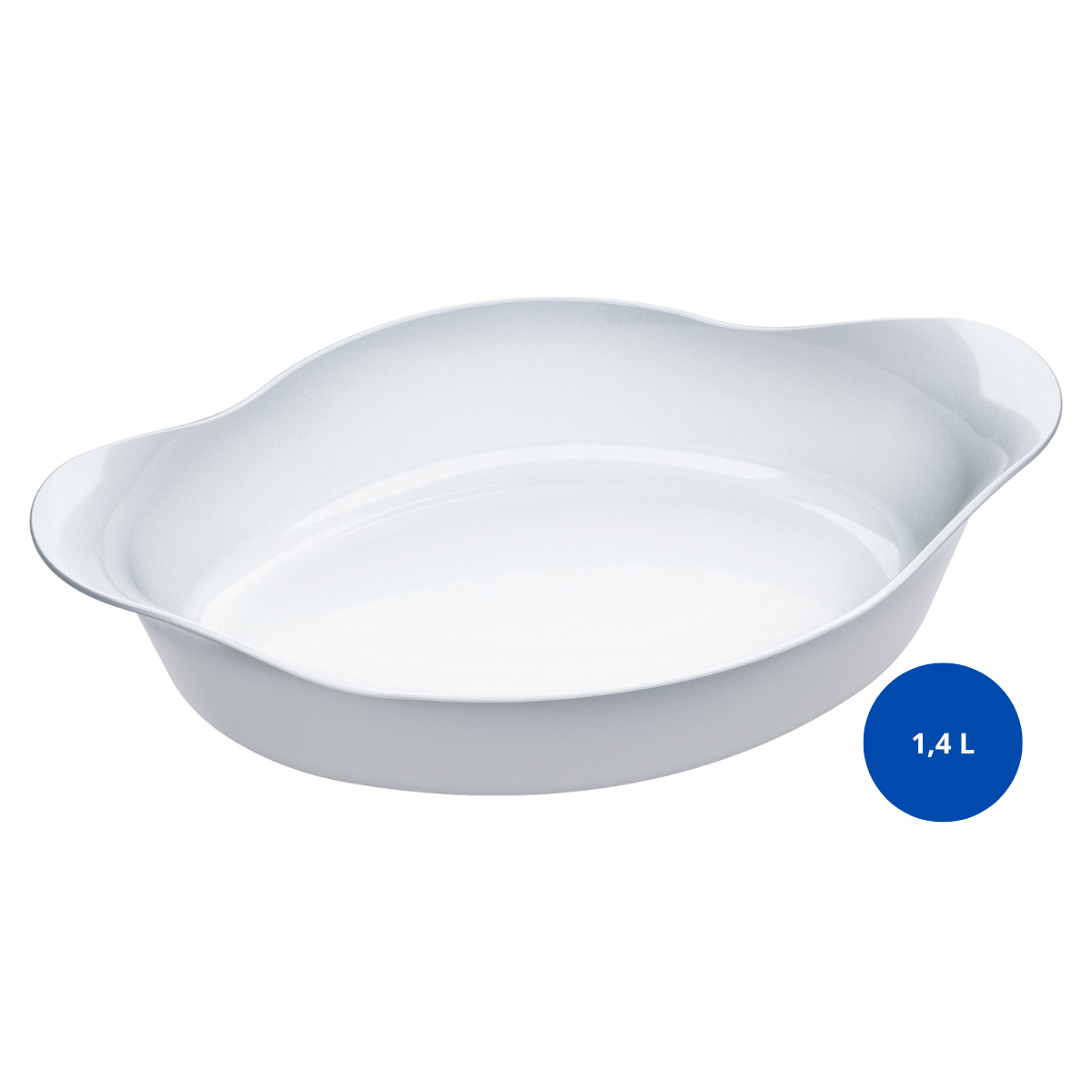 125853- ASSADEIRA OPALINE INE OVAL GRANDE - 6 PCS