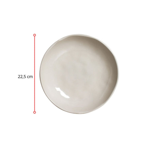 127323 - PRATO FUNDO BIO STONEWARE CLAY - CX 6 PCS
