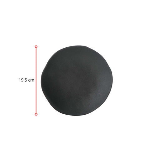 127324 - PRATO SOBREMESA ORGÂNICO PRETO - CX 6 PCS