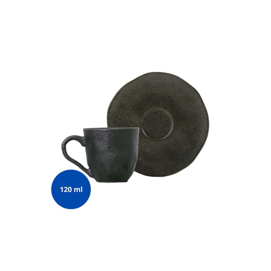 125717 - XÍCARA CAFÉ ORGÂNICO ONYX 120 ML - CX 6 PCS